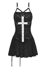 Gothic Cross Distressed Dress - dresses - VampireFreaks - Dark In Love