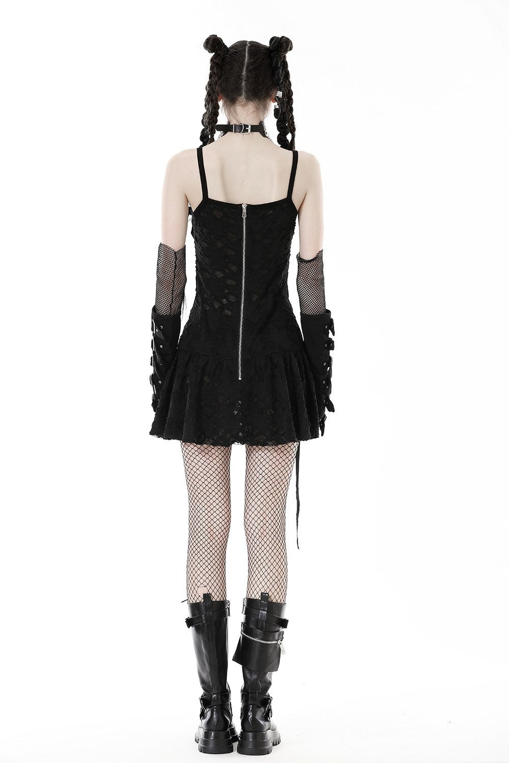 Gothic Cross Distressed Dress - dresses - VampireFreaks - Dark In Love