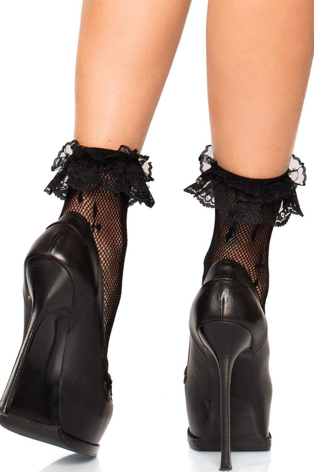 Gothic Crosses Fishnet Socks - socks & stockings - VampireFreaks - Leg Avenue