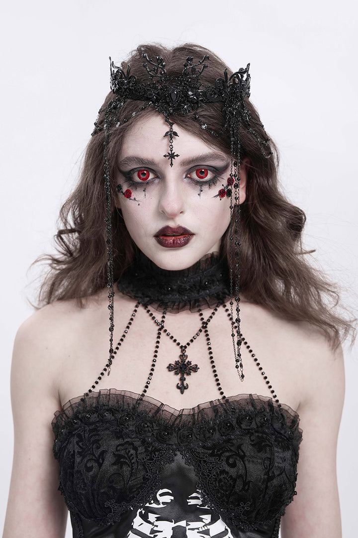 witchy black metal crown