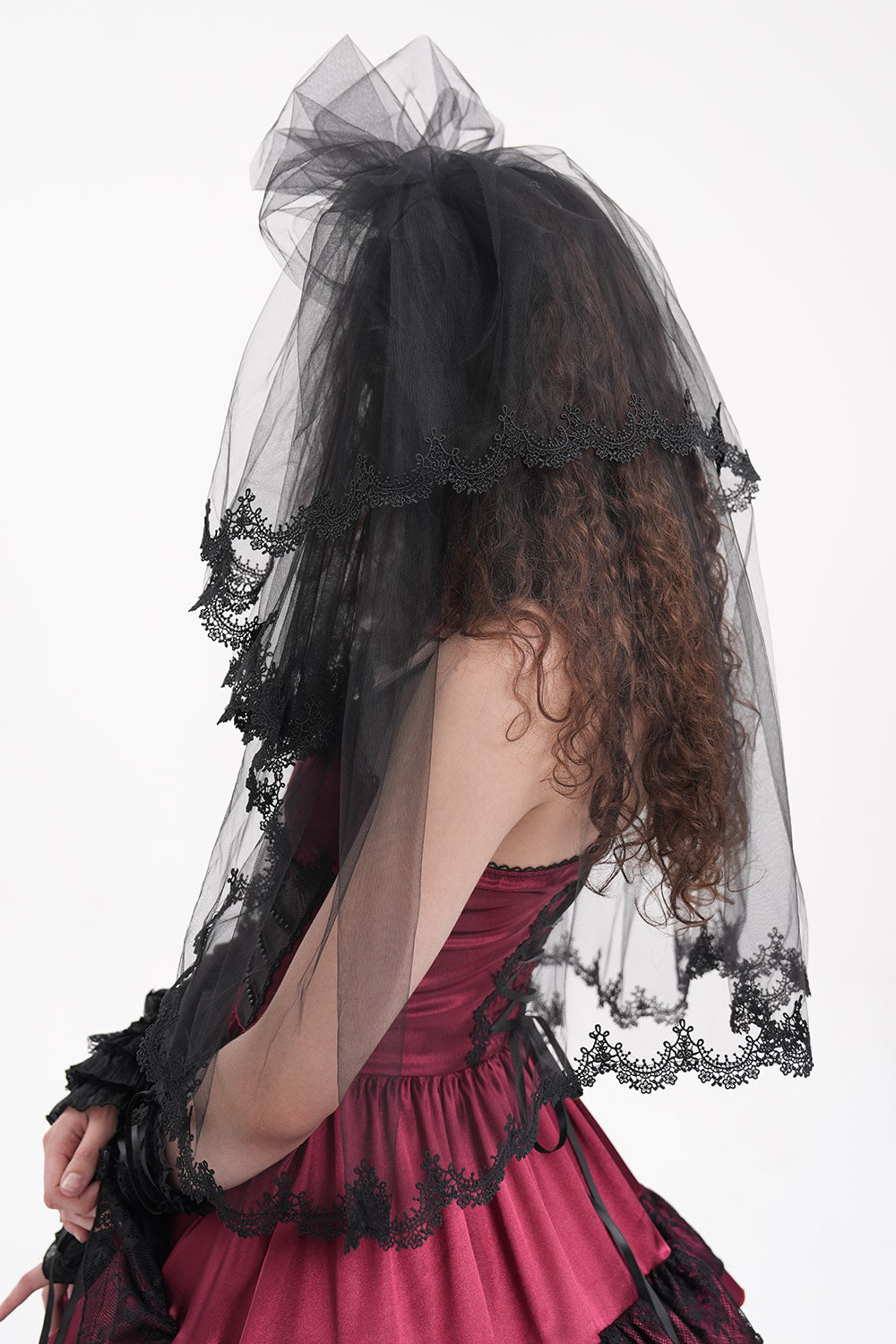 layered gothic veil