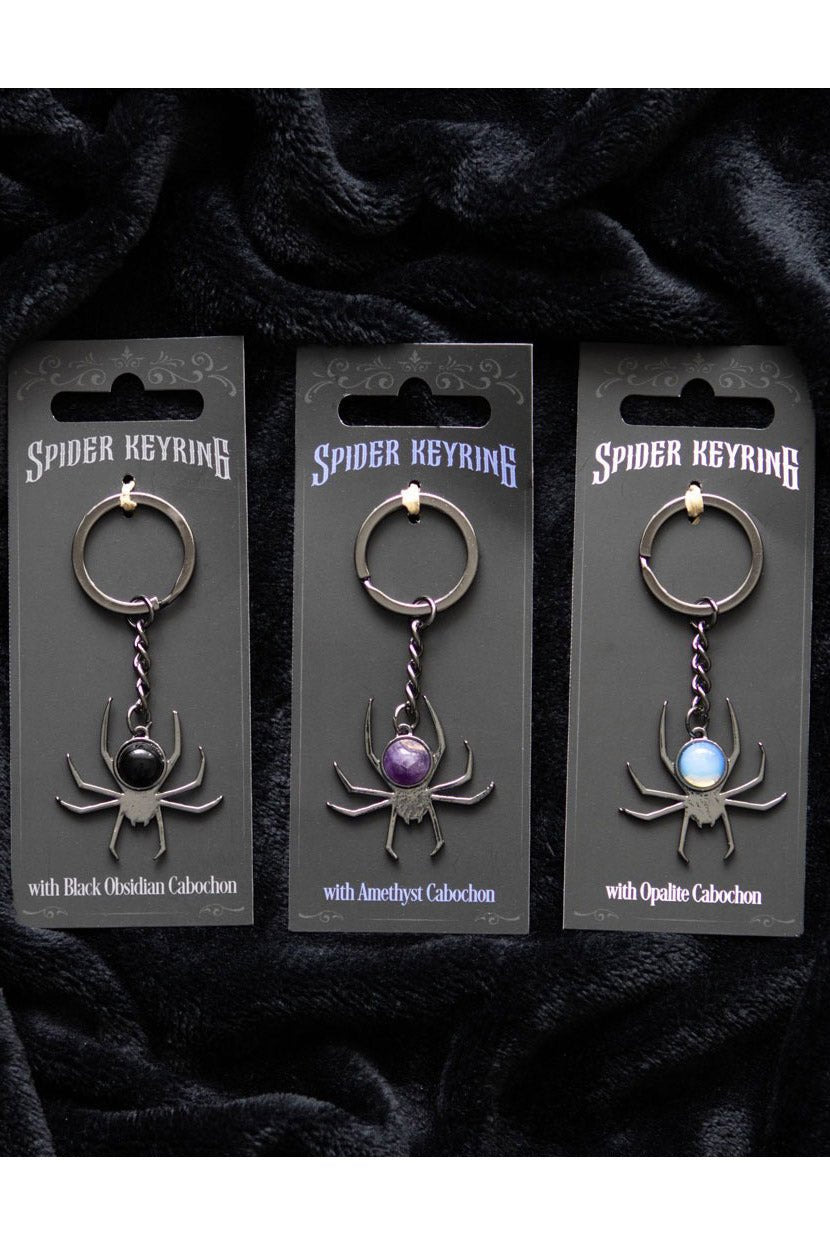 Gothic Crystal Spider Keyring [Mystery Item] - toys - VampireFreaks - Something Different