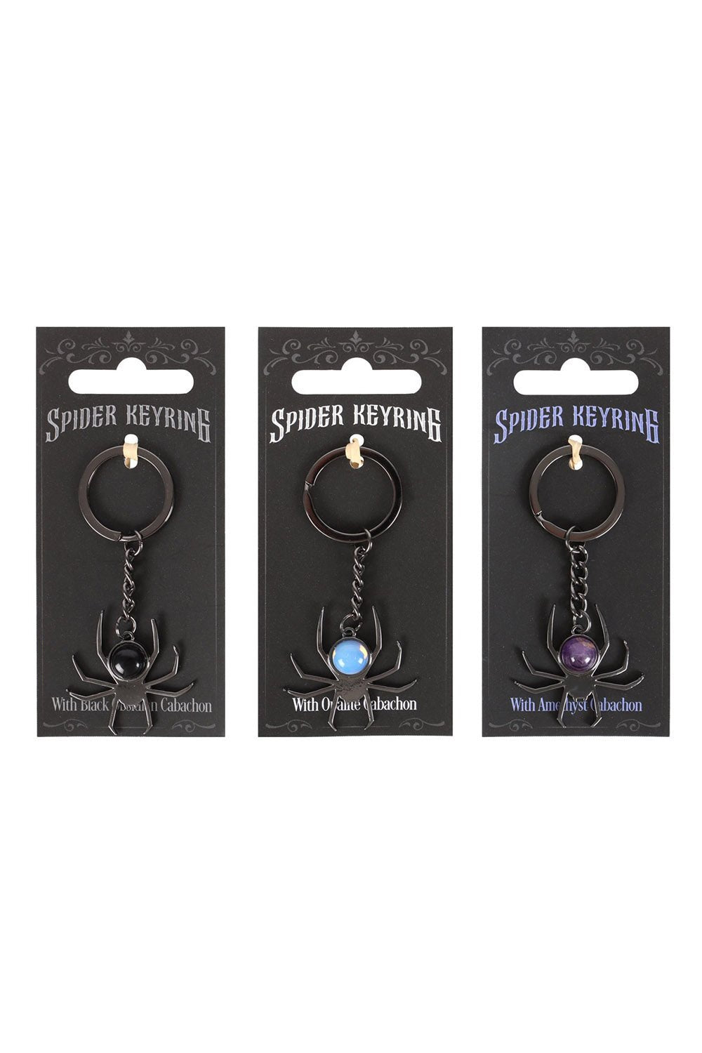 Gothic Crystal Spider Keyring [Mystery Item] - toys - VampireFreaks - Something Different