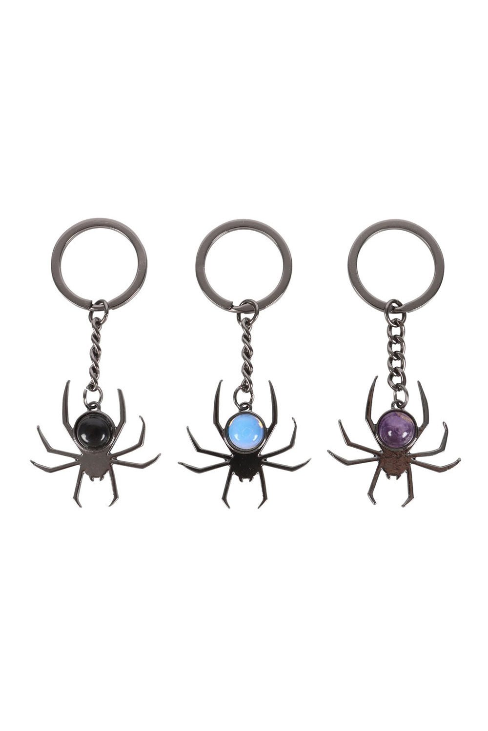 Gothic Crystal Spider Keyring [Mystery Item] - toys - VampireFreaks - Something Different