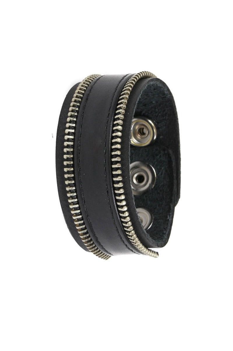 zippered punk bracelet 