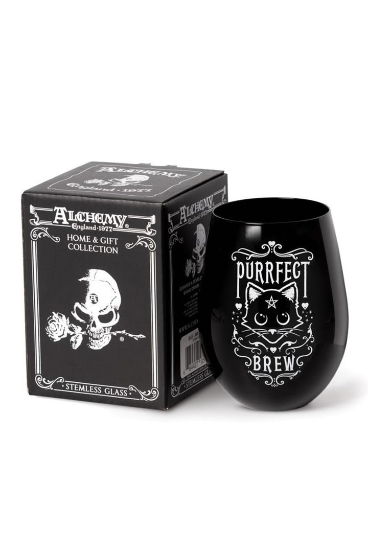 alchemy england cat drinking glass