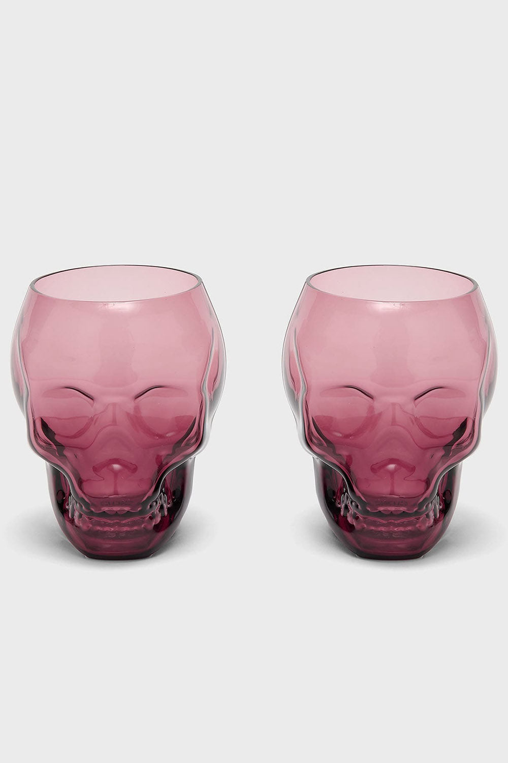 skull shaped drinking glass by killstar