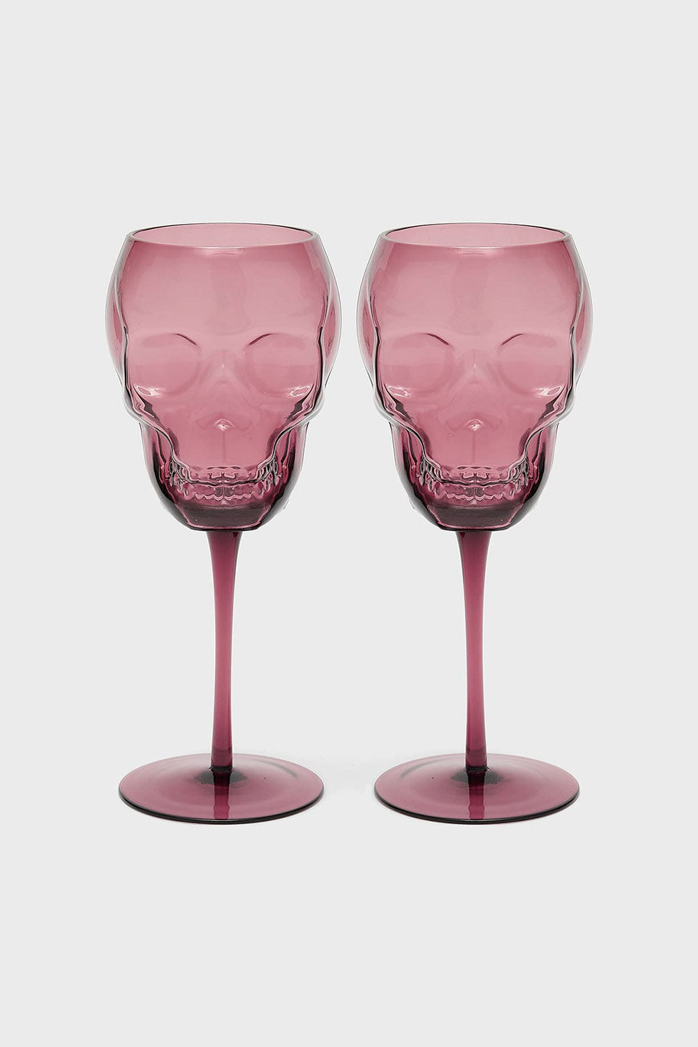 skull shaped wine glass by killstar