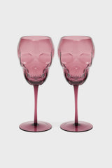skull shaped wine glass by killstar
