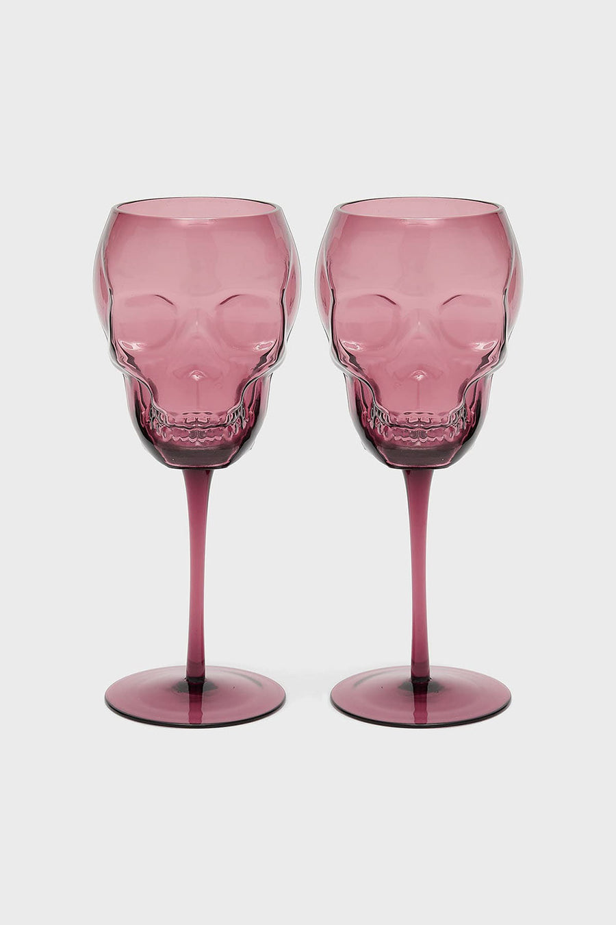 Cranium Wine Glasses [Plum]