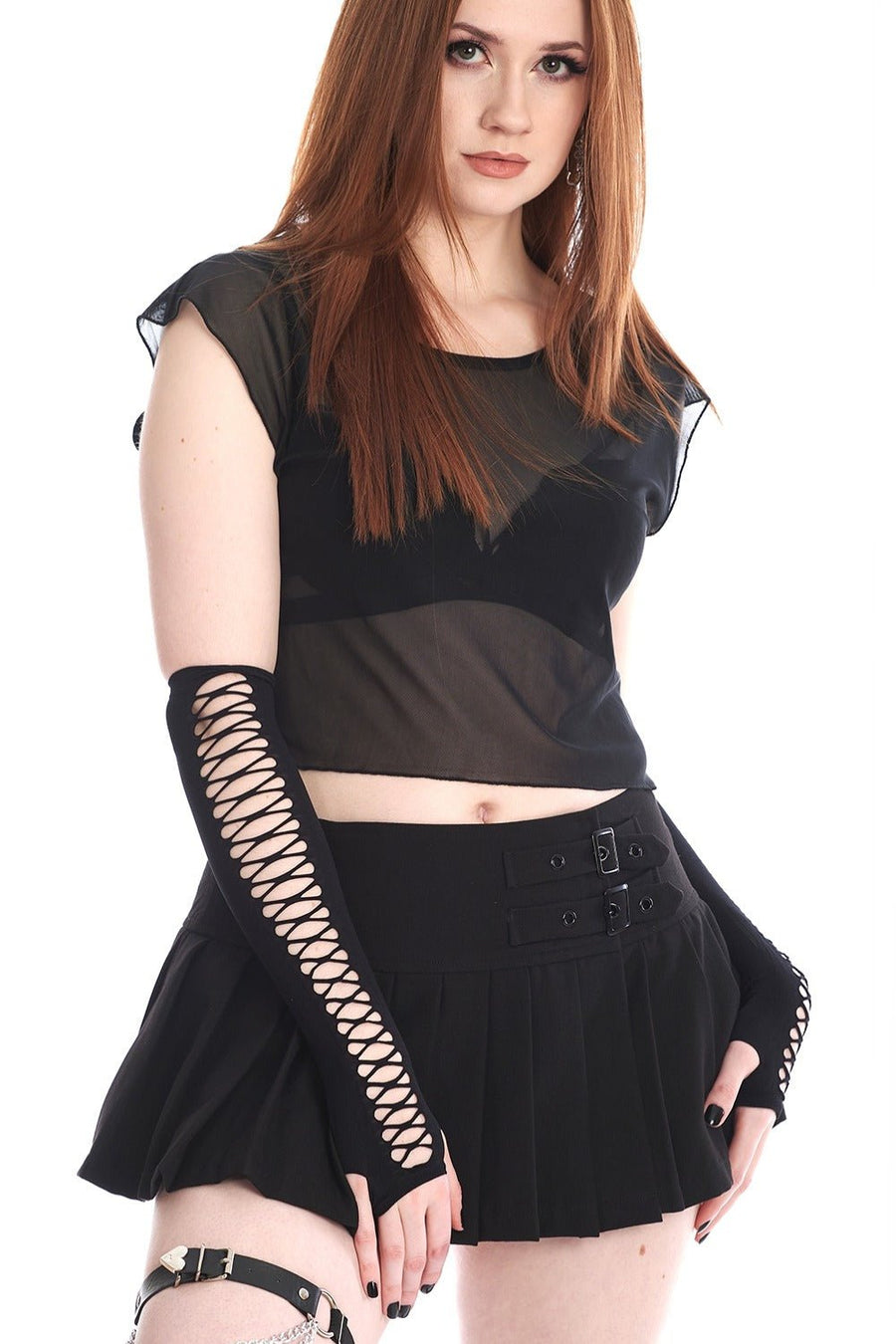 Gothic Cutout Arm Warmers