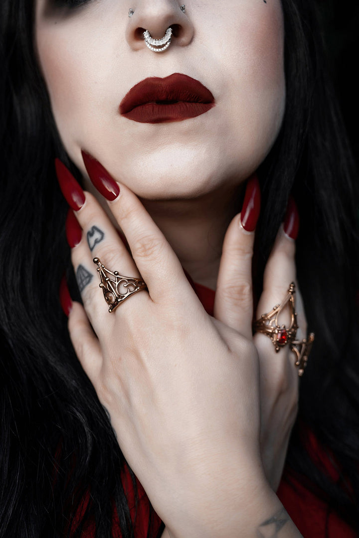 gothic dark fantasy rings 