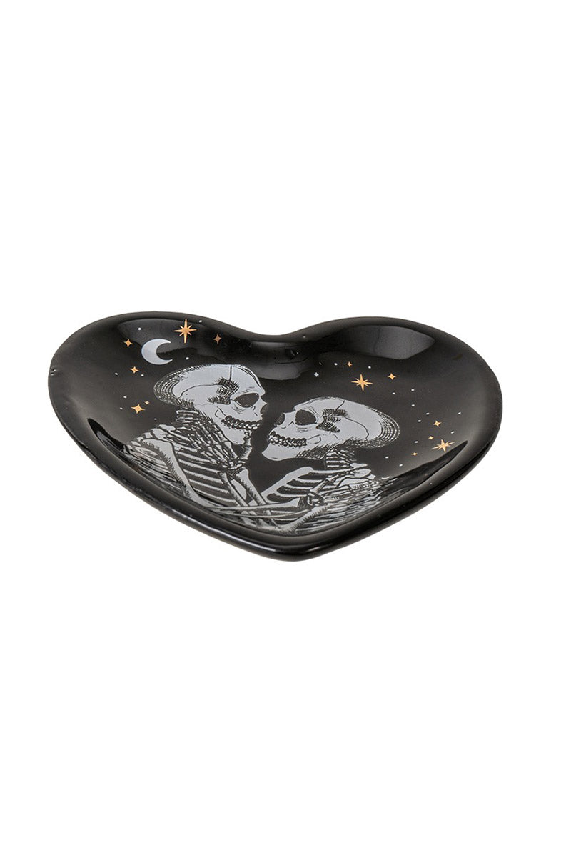 skeleton lover tarot dish trinket tray