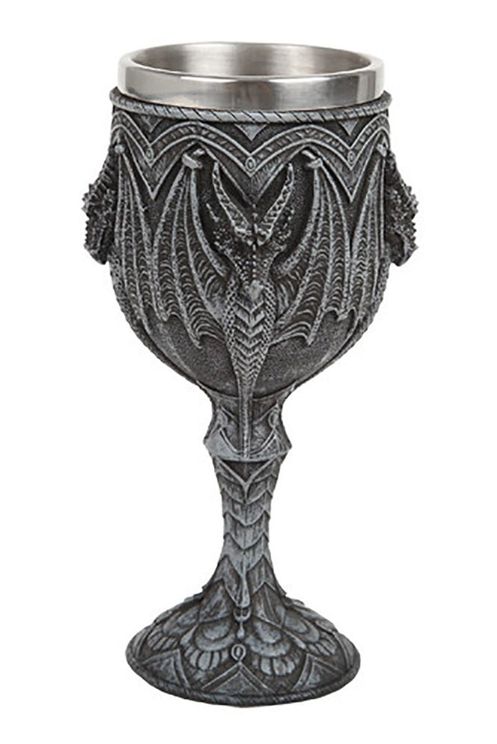 Gothic Dragon Wine Goblet - housewares - VampireFreaks - Pacific Giftware