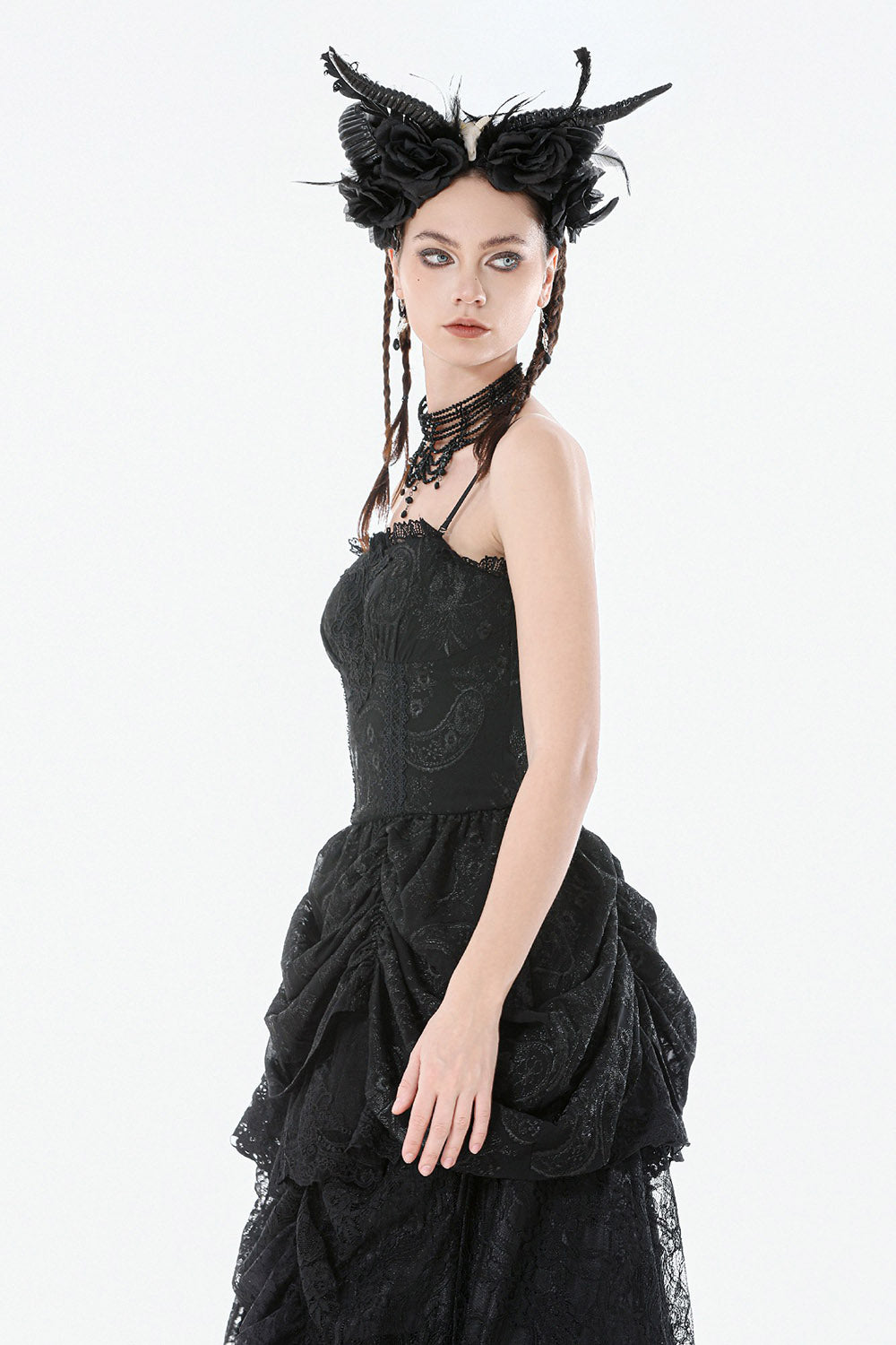 Everafter Lace Mini Dress XL — Goth dresses — Dark In Love