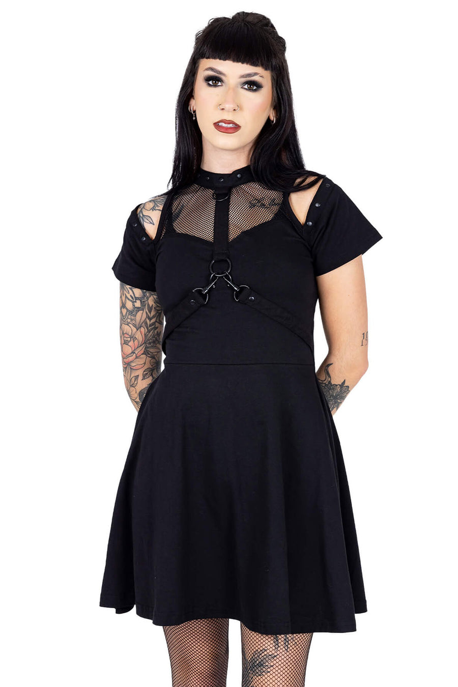 skater skirt goth dress