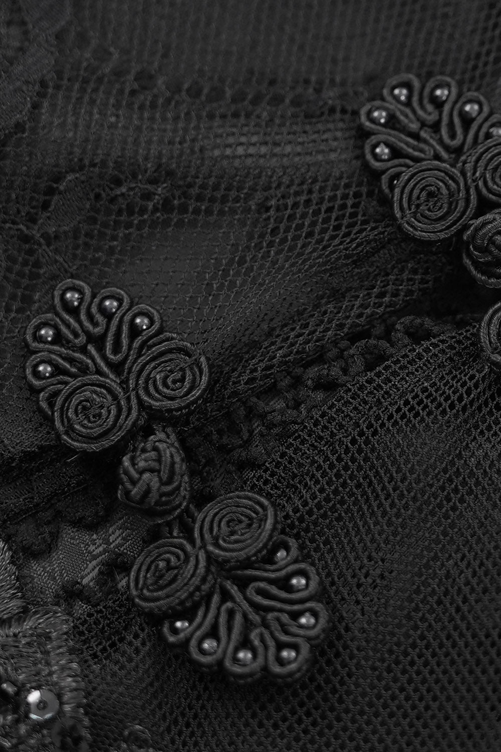 ornate button dress