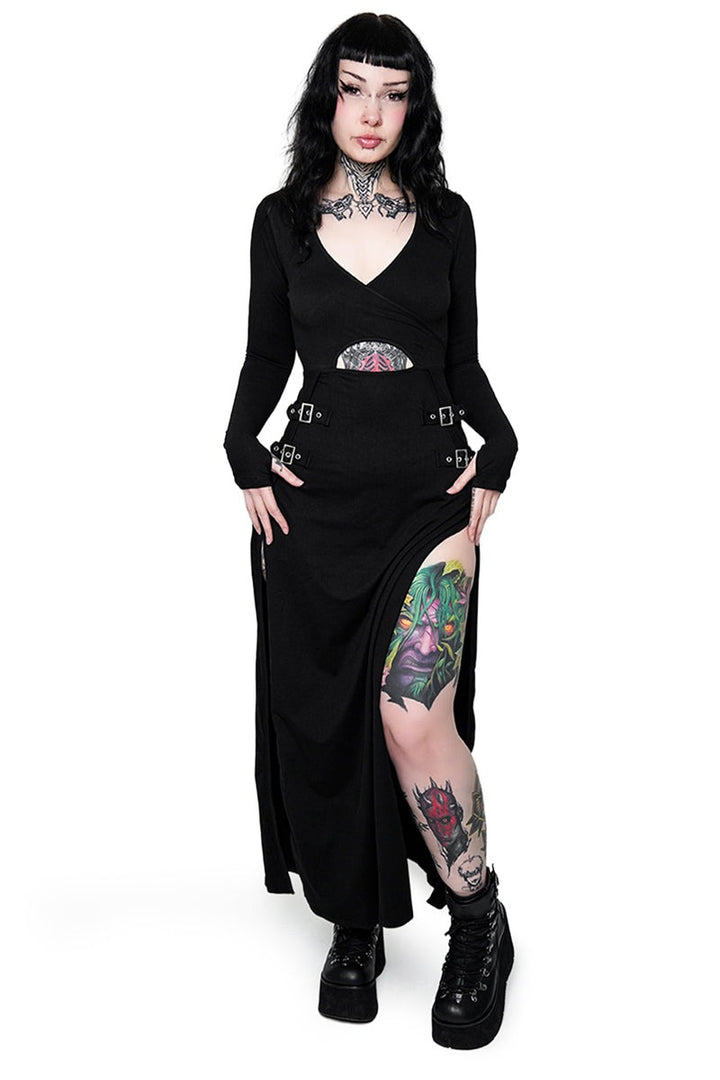 thumbhole gothic dress