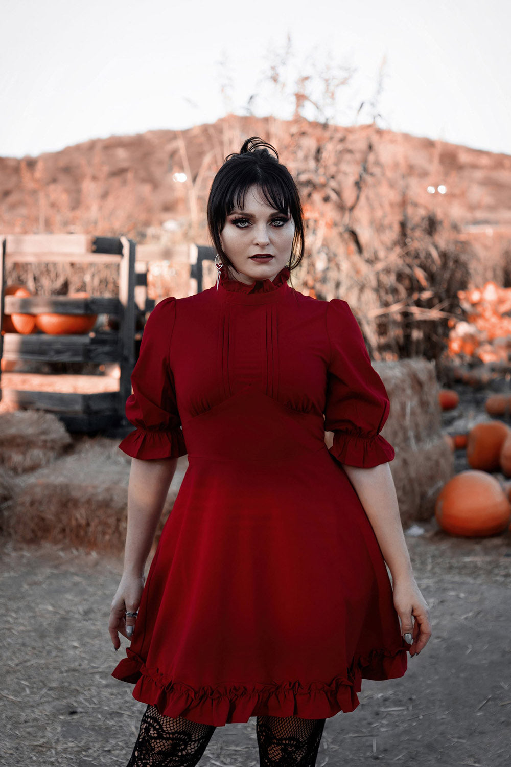 dark red womens valentines day dress