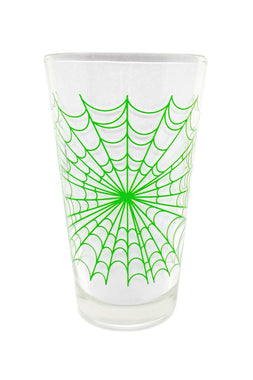 Spiderweb Pint Glass [NEON GREEN]