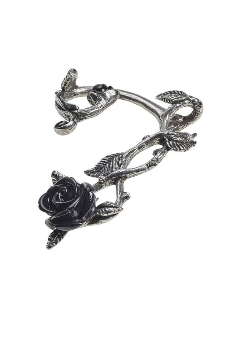 alchemy gothic rose ear wrap earring
