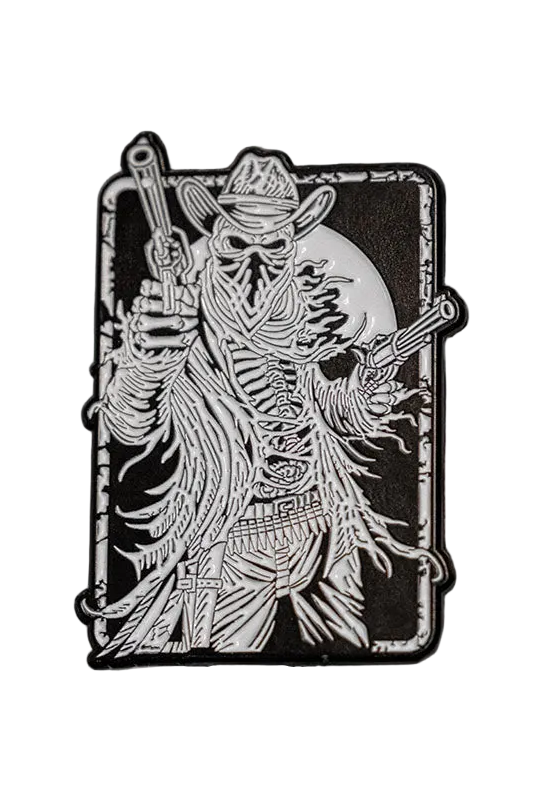 Western Goth Cowboy Enamel Pin