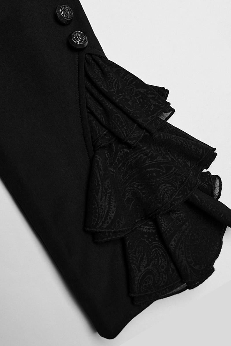 mens dracula ruffled vampire coat 