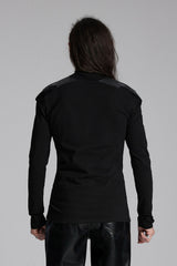 mens gothic turtleneck top