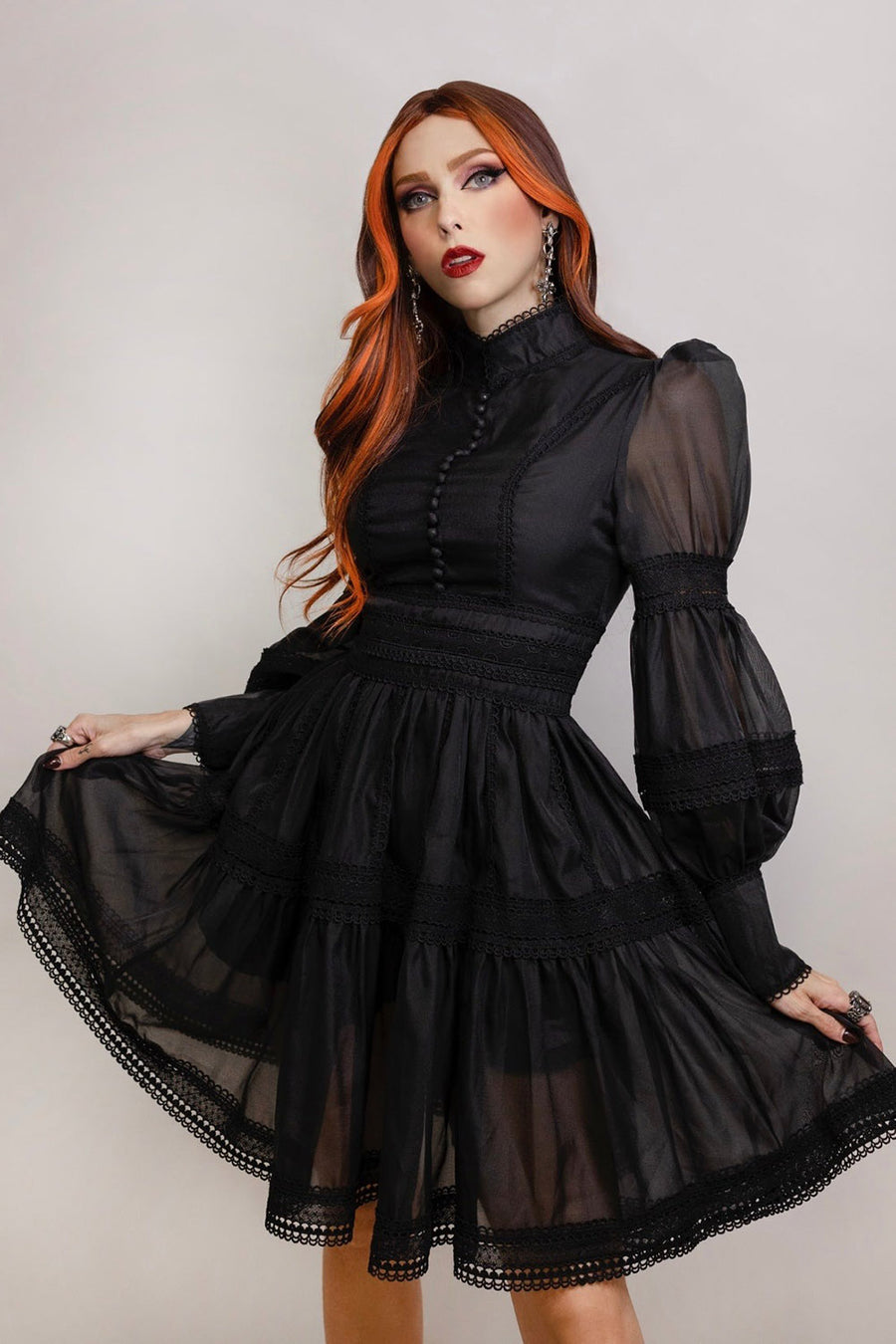 gothic black dress