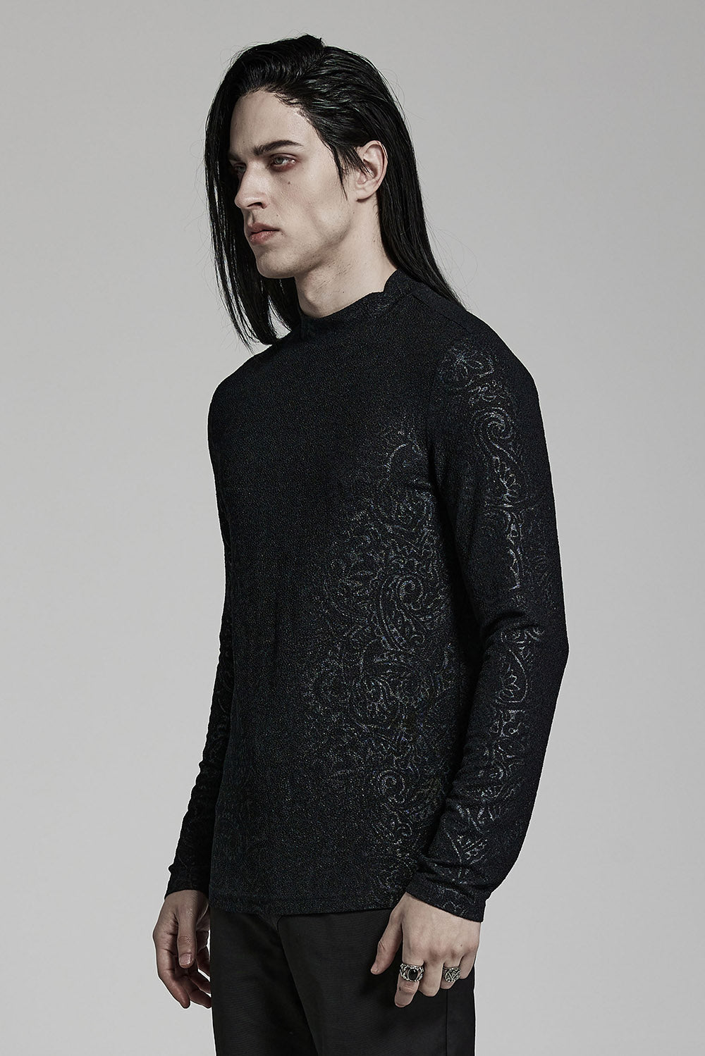 vampiric mens gothic shirt by devil fashion