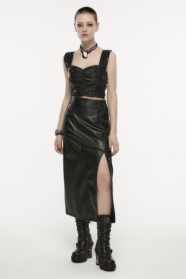 Gravelands Leather Maxi Skirt