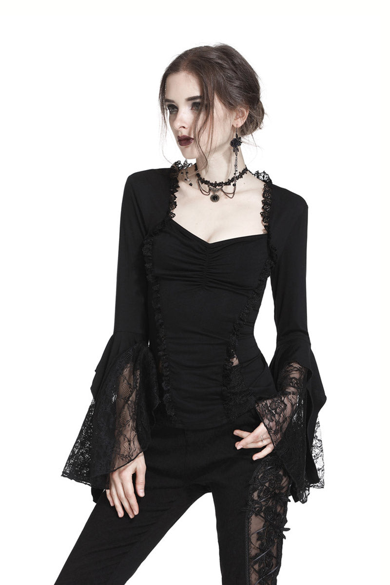 womens gothic long sleeve top