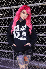 gothic steamboat willie pullover hoodie