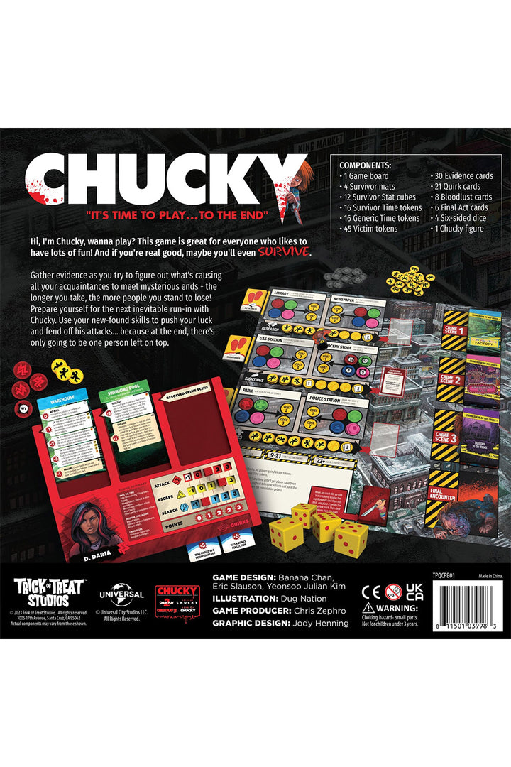 Chucky officially licensed board game