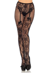 Gothic Garter Crotchless Tights - Lingerie - VampireFreaks - Leg Avenue