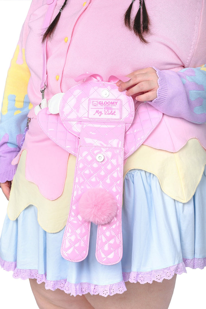 quilted gloomy bear bag