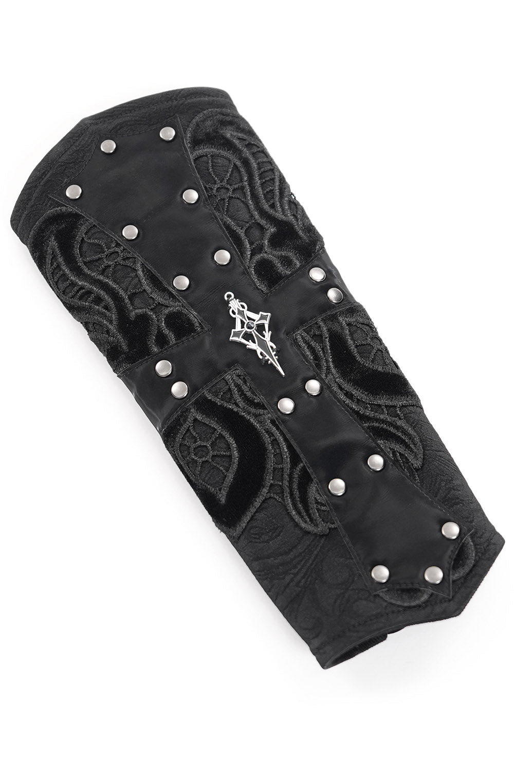 medieval goth gauntlet gloves