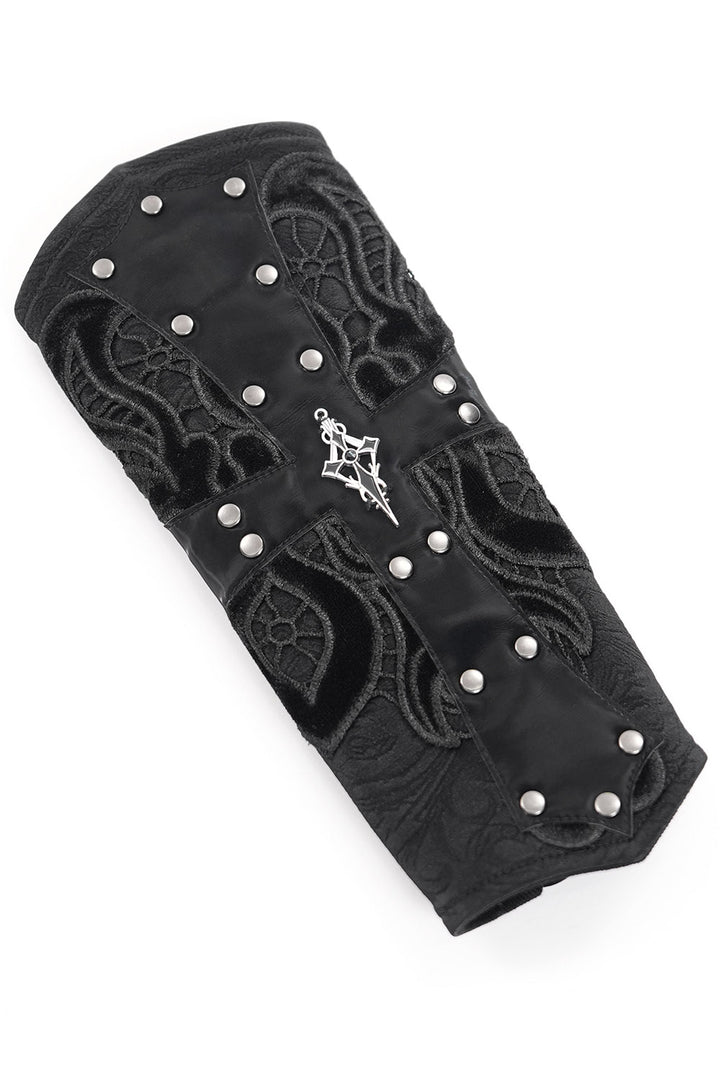 medieval goth gauntlet gloves