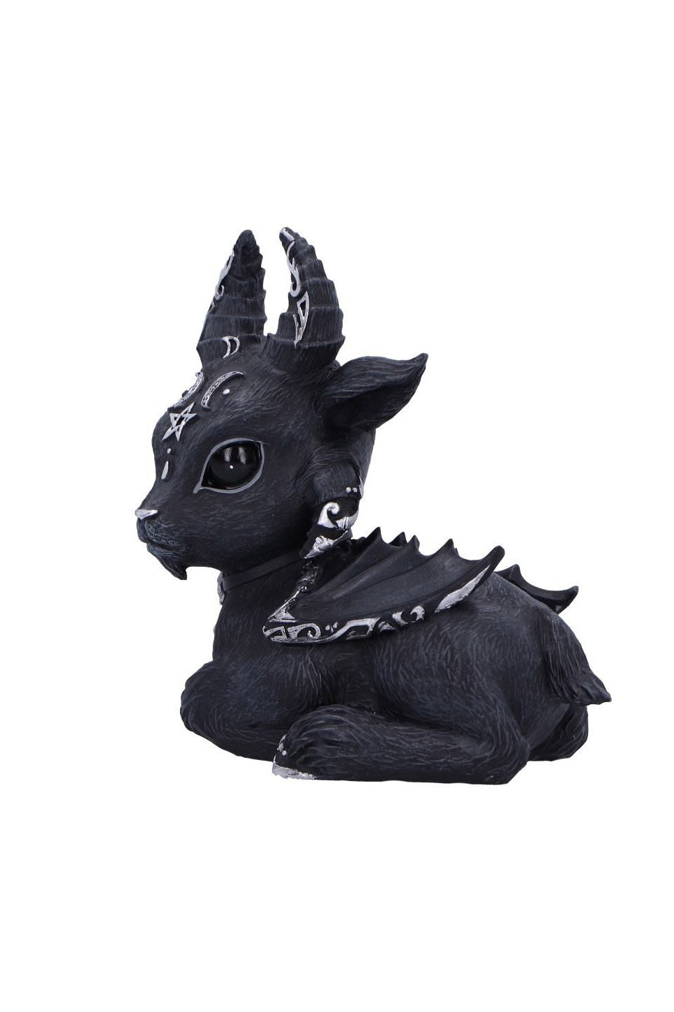 creepy cute gothic goat baal statue