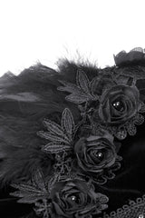 black rose long sleeve gothic bolero