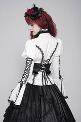 damask lace-up gothic corset