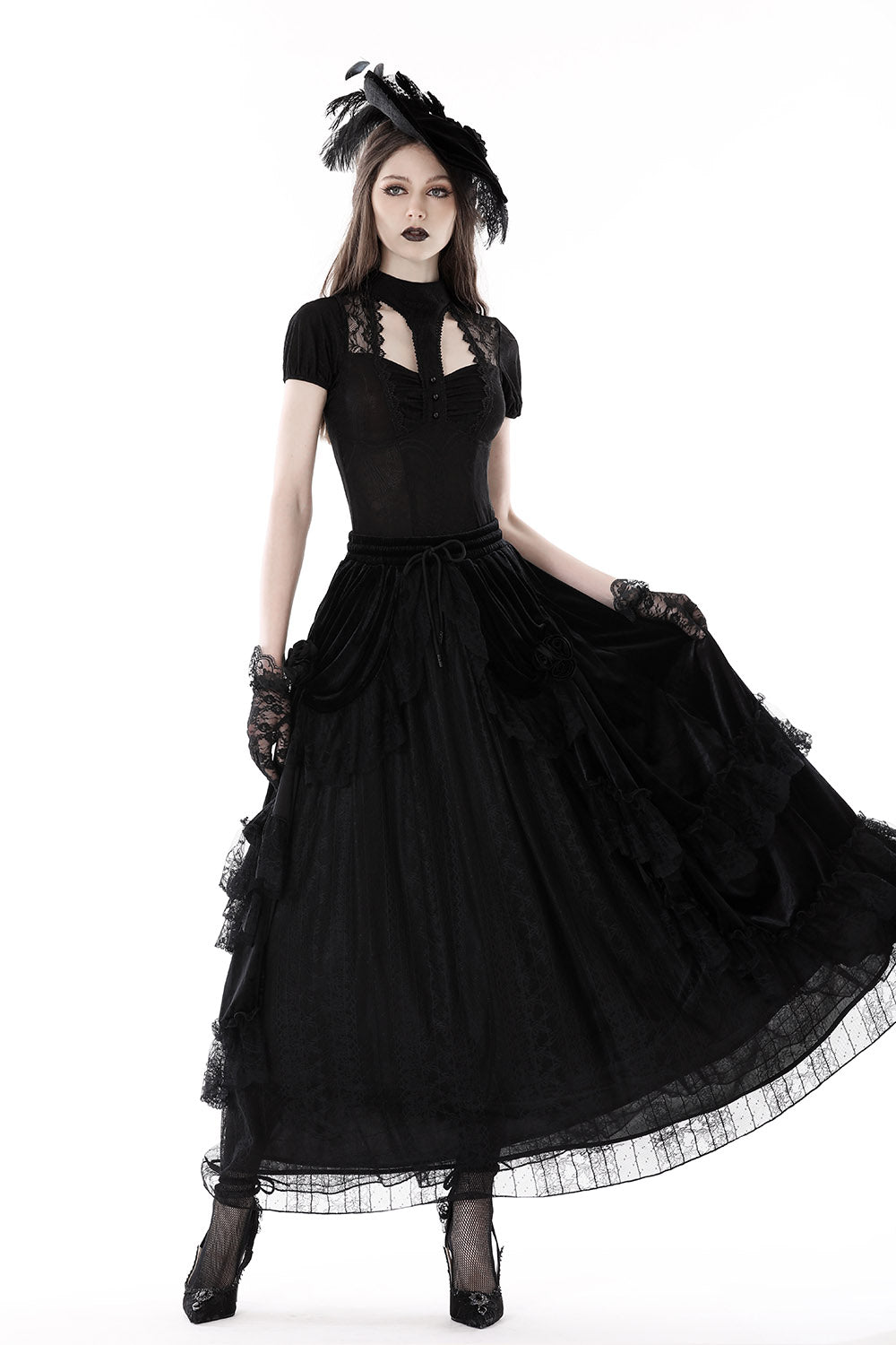 lace gothic top