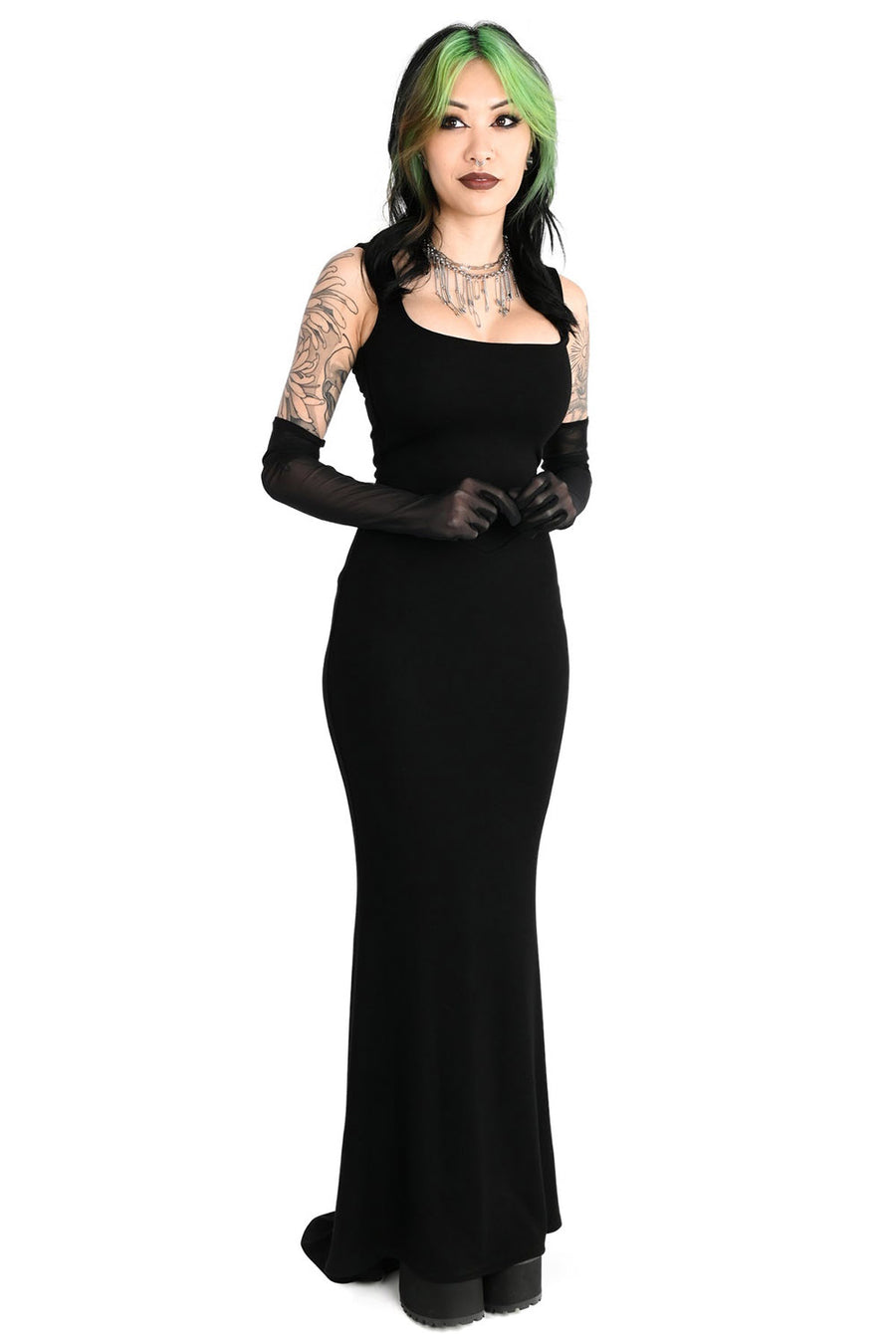 womens long maxi black dress