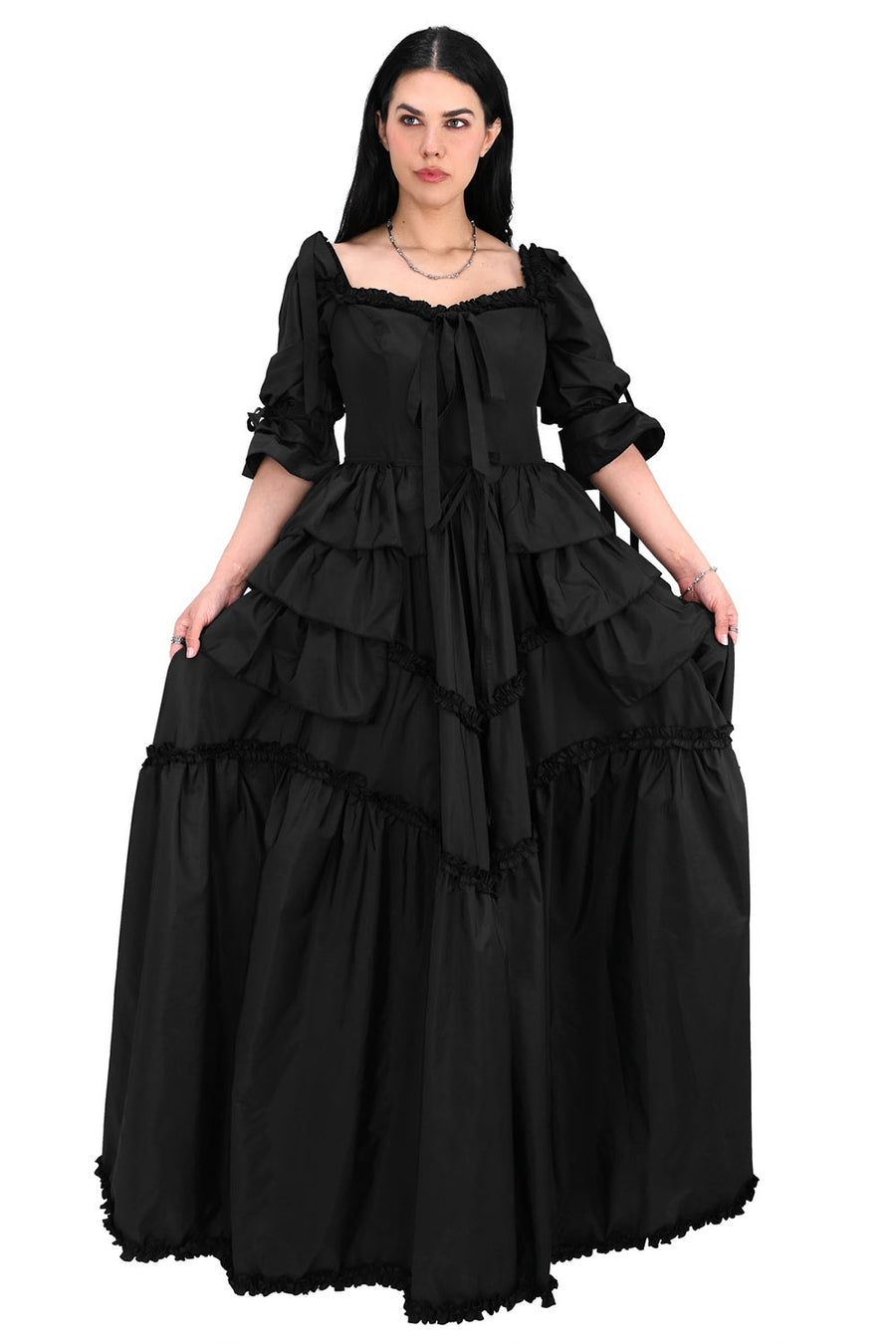 long romantic goth gown