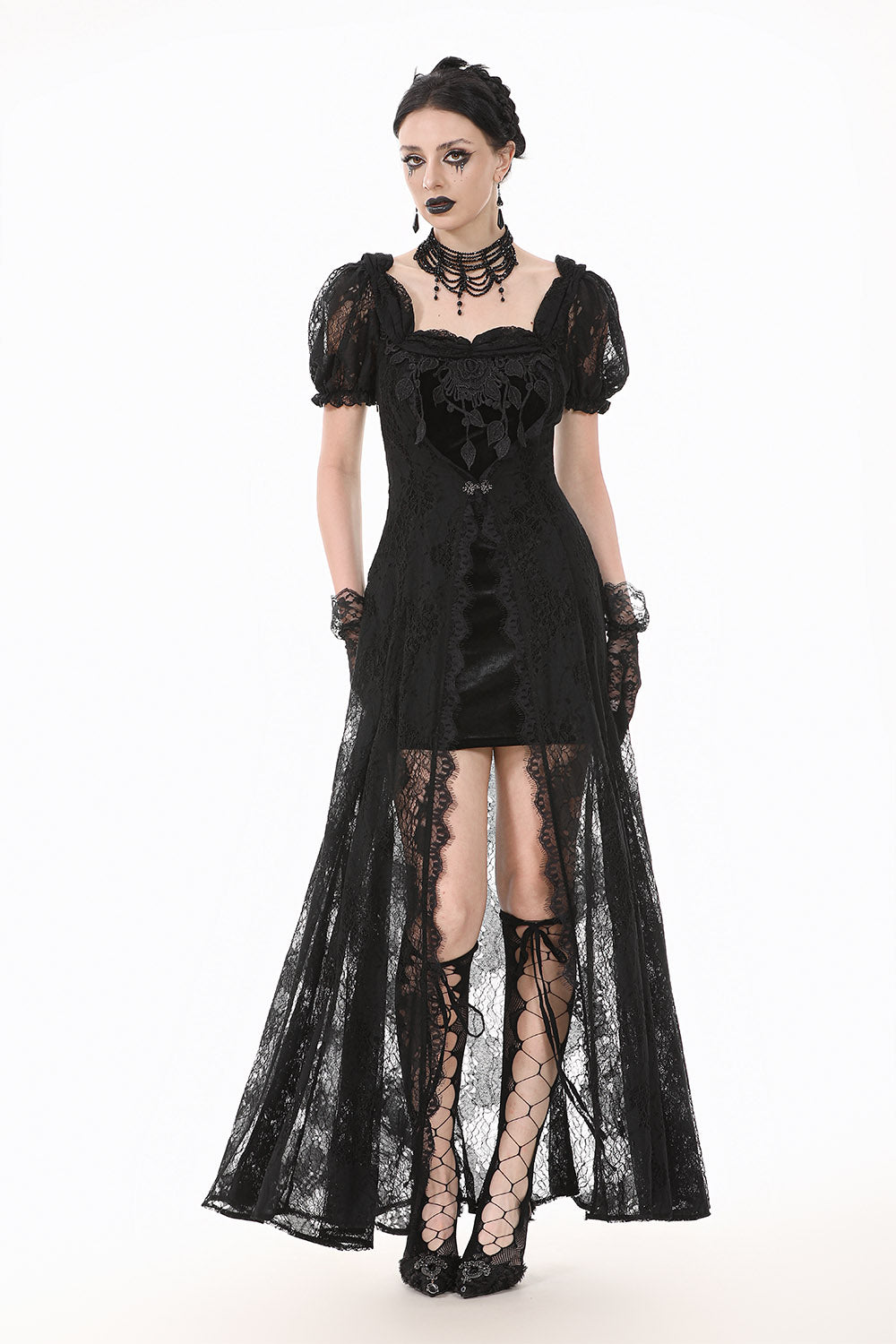 long gothic maxi gown