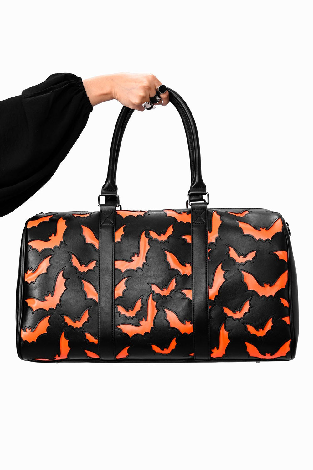 vegan leather gothic carry-on bag for travel