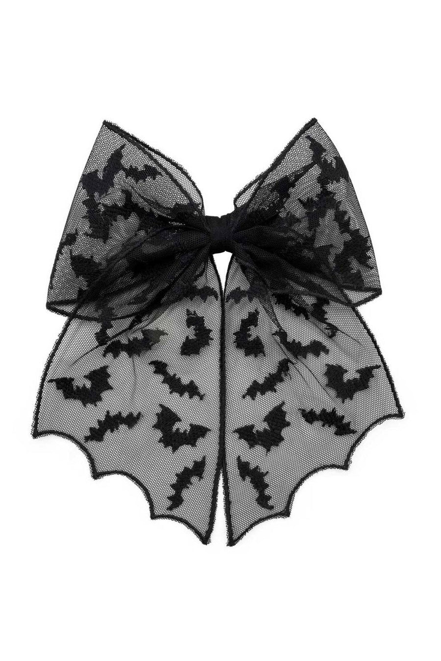 Bat Lace Hair Bow