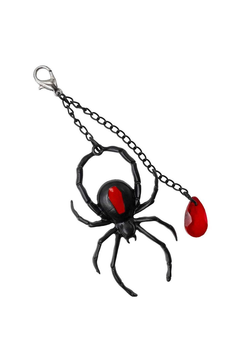 rockabilly hair claw with detachable spider charm