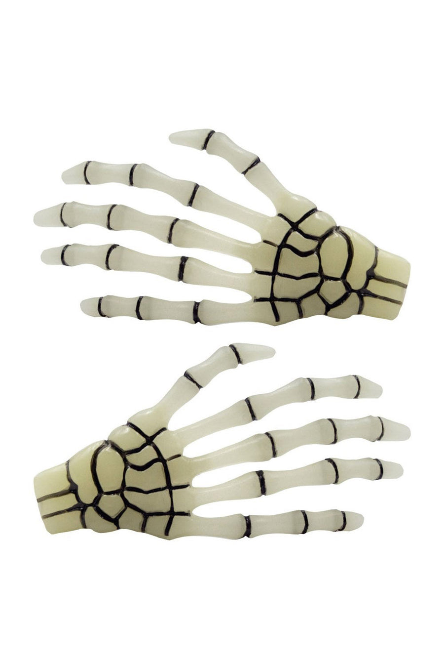 Skeleton Bone Hands Hairslides [Glow in the Dark]