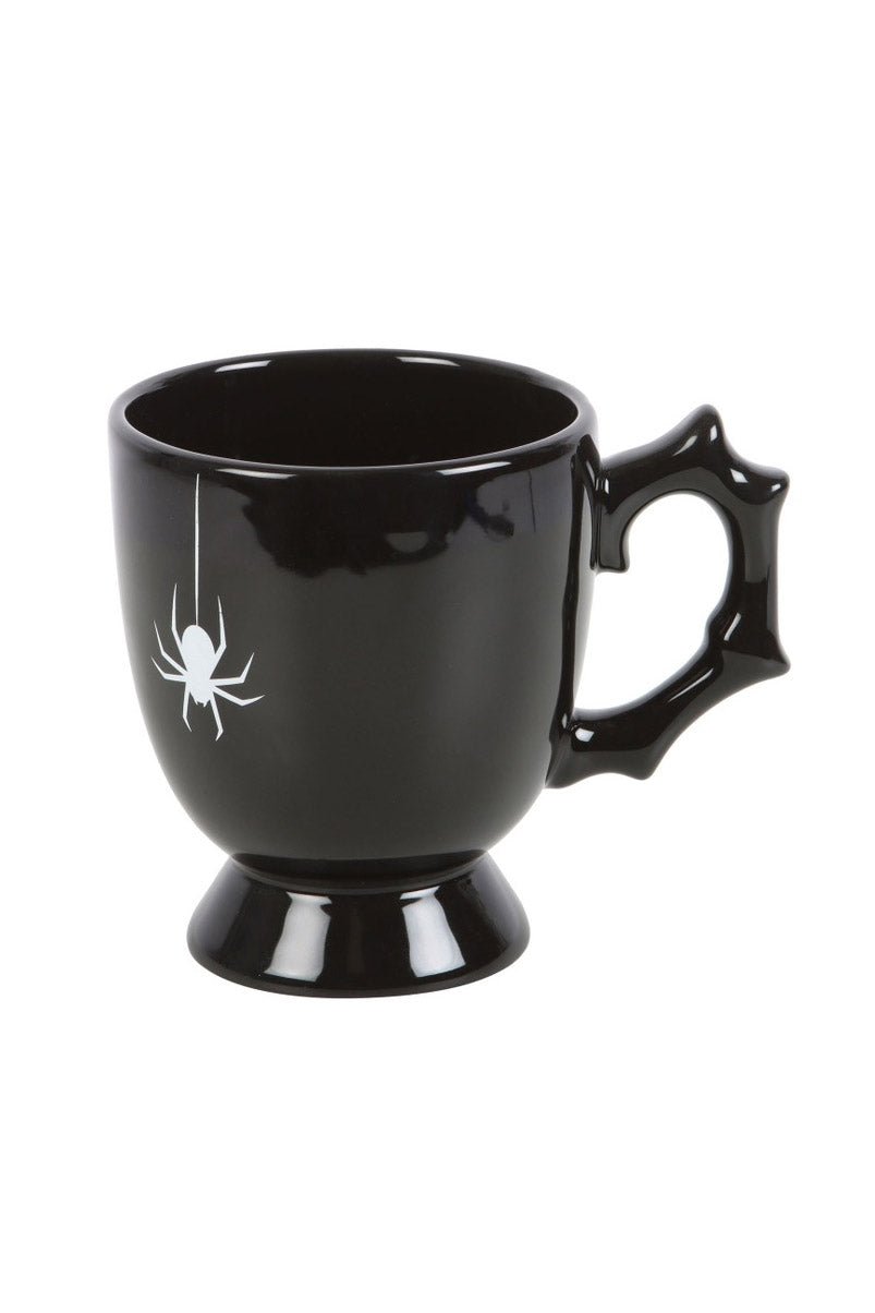 Gothic Halloween Black Spider Teacup